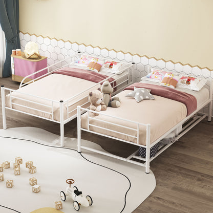 Metal Bunk Bed & Shelf And Guardrails