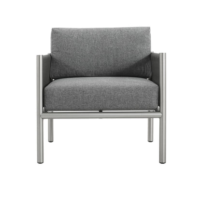 Hargrove - Club Chair - Silver / Gray