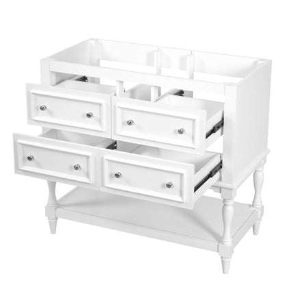Modern Bathroom Vanity Cabinet With 4 Drawers