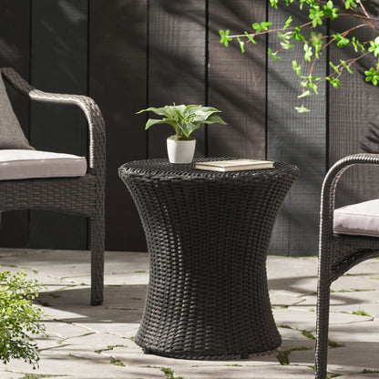 Thrive - Hourglass Rattan Table With No Glass Top