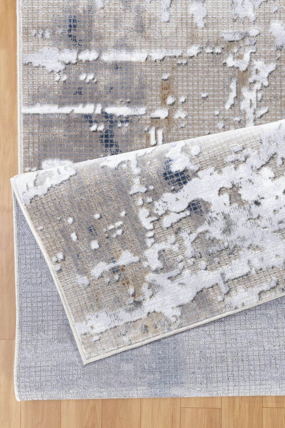 Textures - 7'10" X 9'10" Polypropylene Area Rug - Multi / White