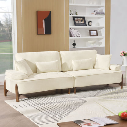 Comfortable Deep Seated Sofa With Pillows