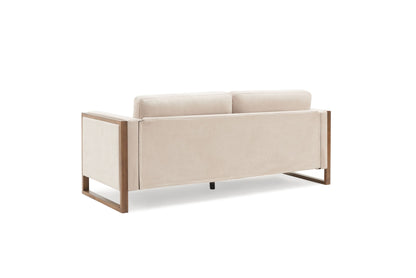 Modern Sofa With Solid Wood Legs, 3 Seater