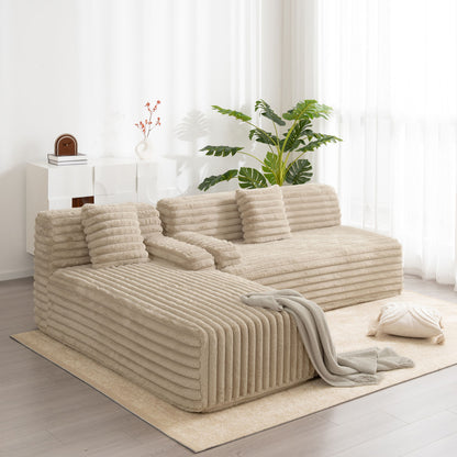 Cloud Sectional Sofa Upholstered Couch Free Combined Sofa