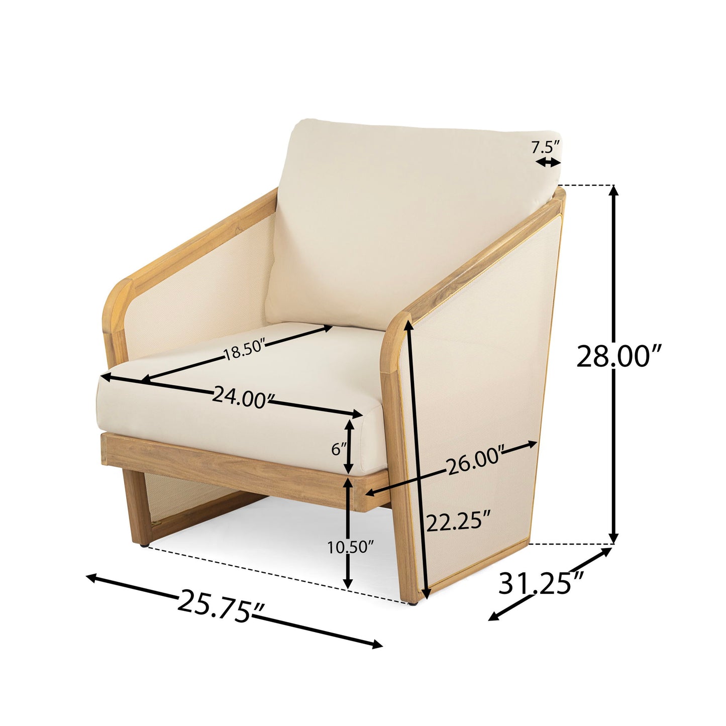 Royal - Wood Textilene Club Chair