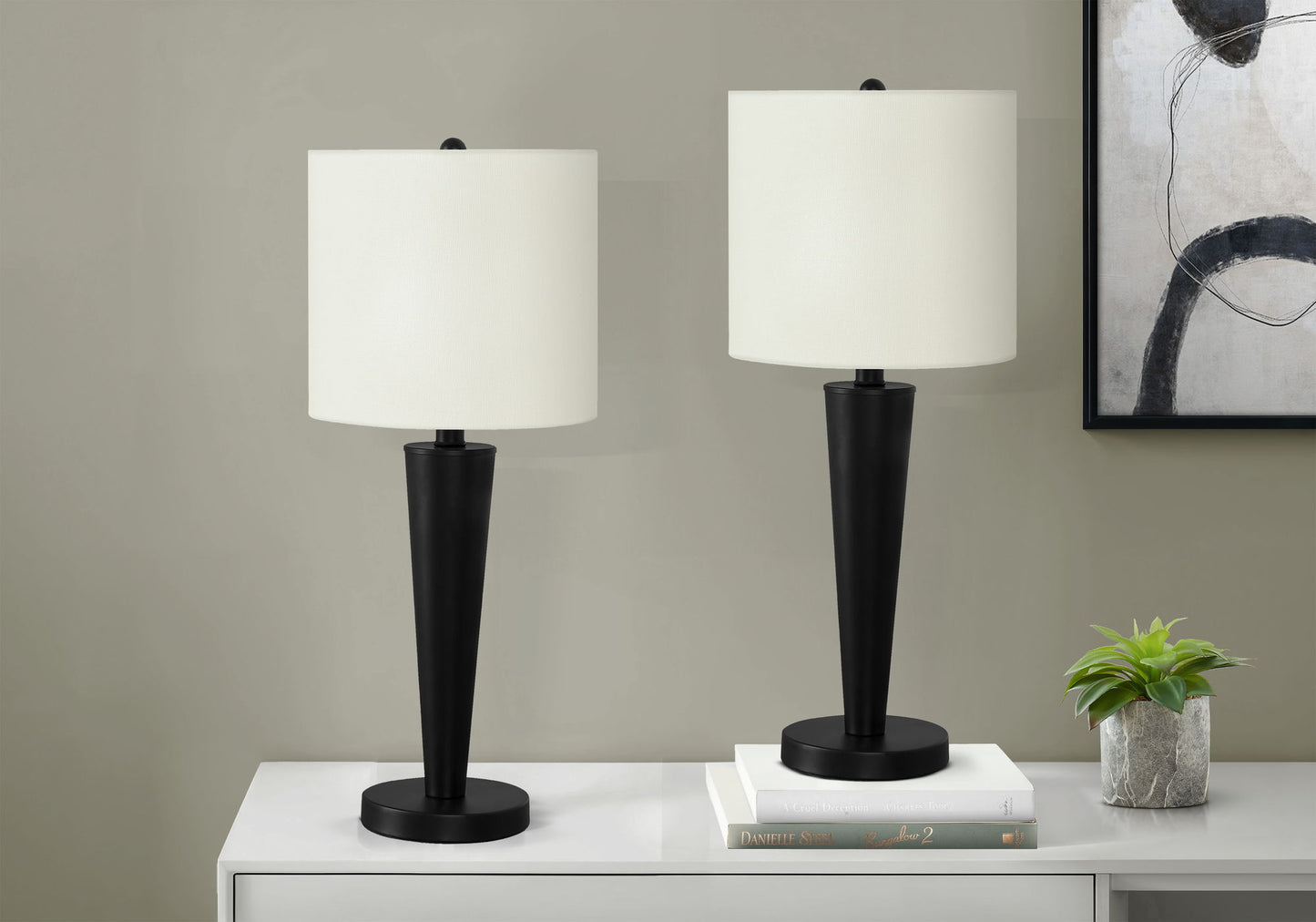 Lighting, Table Lamp, USB Port Included, Contemporary (Set of 2)
