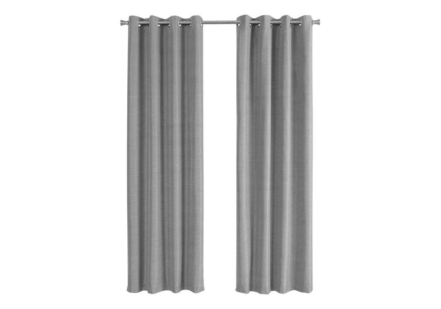 2 Pieces Set, Curtain Panel, Room Darkening, Grommet, Contemporary & Modern