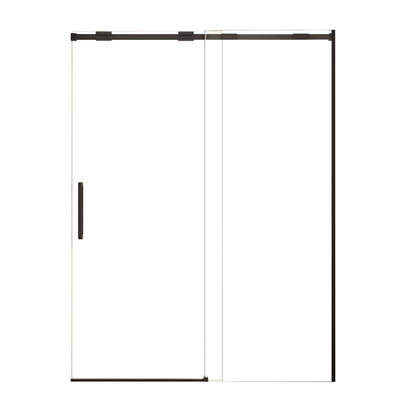 Semi-Frame Single Sliding Shower Door With Clear Tempered Glass
