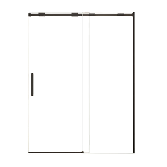 Semi-Frame Single Sliding Shower Door With Clear Tempered Glass