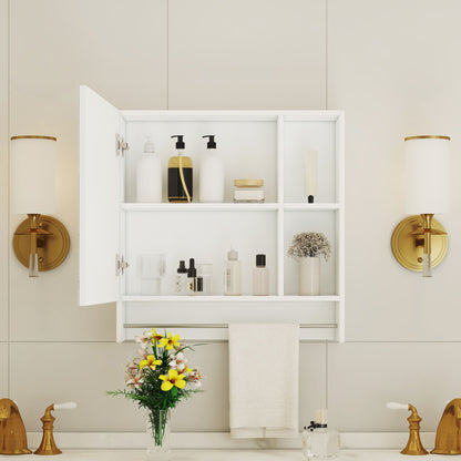 Bathroom Mirror Medicine Cabinet Wall Mounted With Shelves