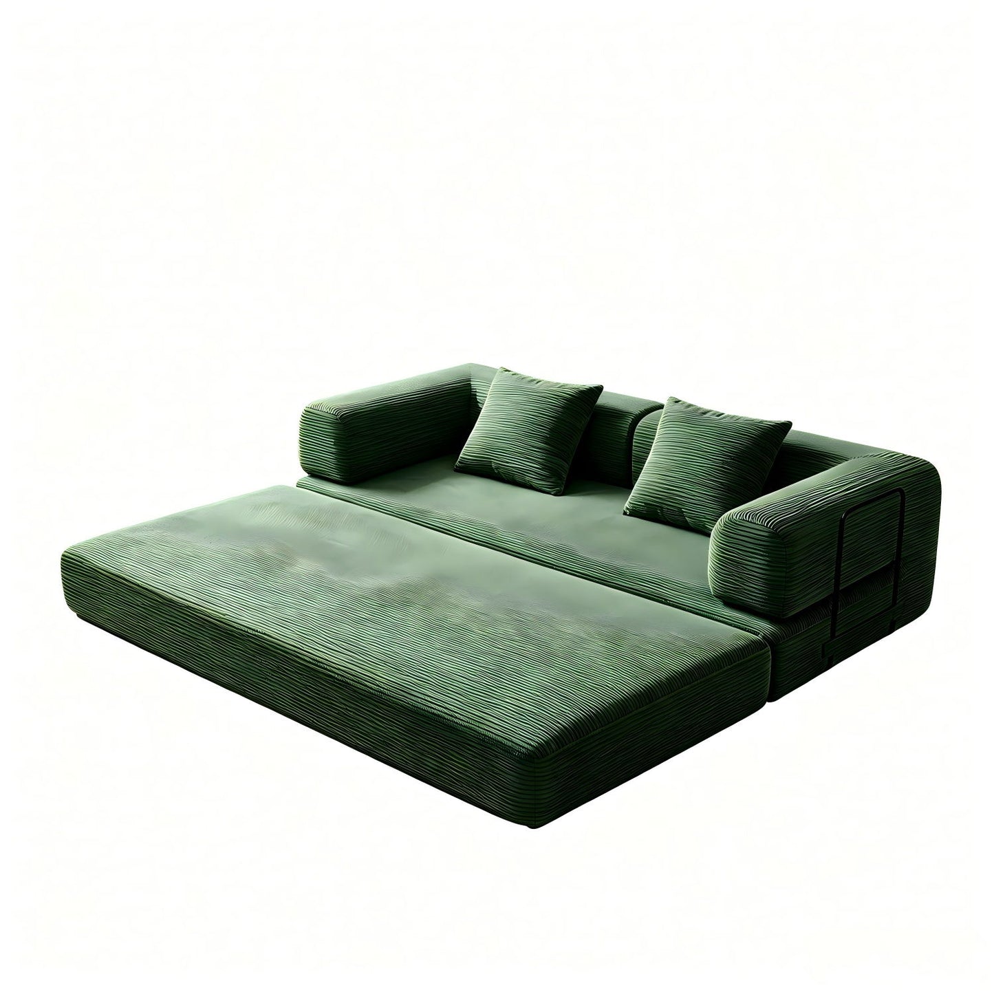 Convertible Sleeper Sofa Bed, 3 Seater Fold Out Couch With Mattress