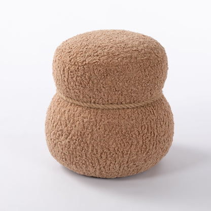 Snowman Stool With Cushion And Solid Wood Frame