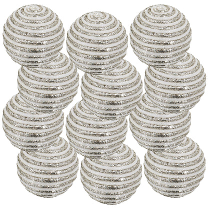 Christmas Ball Ornaments Decorative Hanging Ball Christmas Tree Ornaments For Holiday Party Decorations (Set of 12)