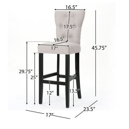 Elegant Barstool Set With Plush Cushioning