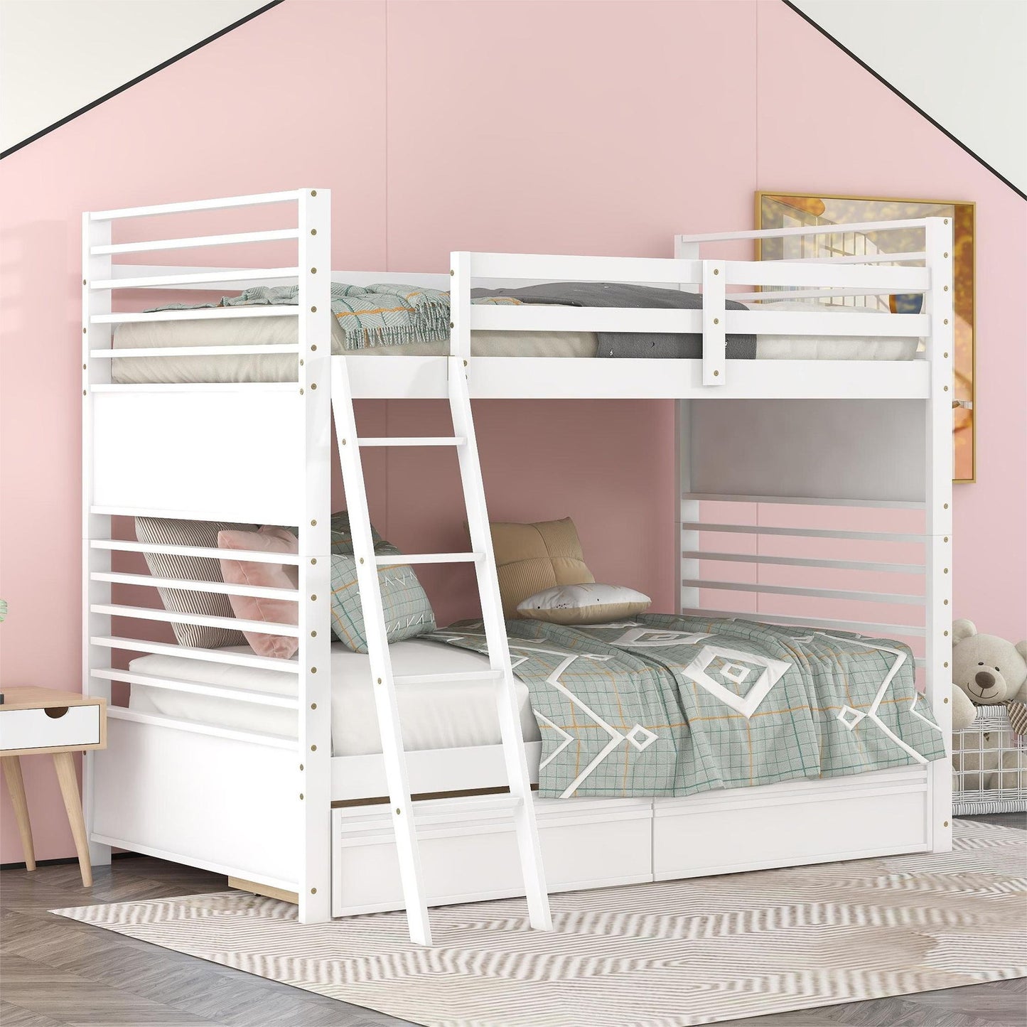 Bunk Bed With 2 Drawers