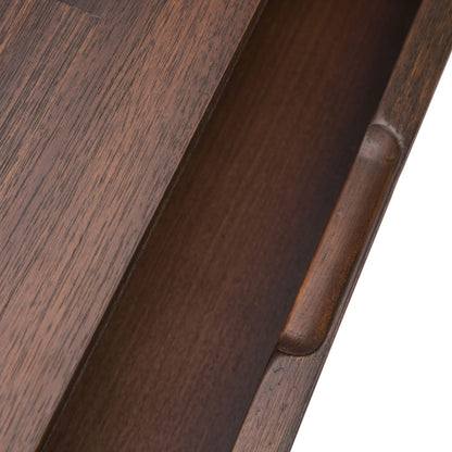 Lowry - Desk - Distressed Charcoal Brown