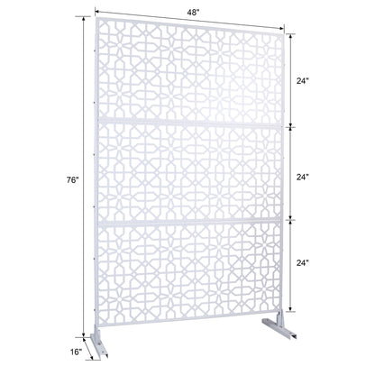 Outdoor & Indoor Metal Freestanding Decorative Privacy Screen