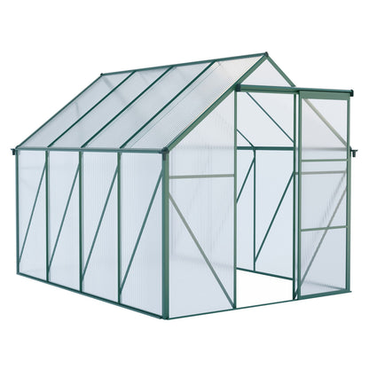 Polycarbonate house Raised Base And Anchor Aluminum Heavy Duty Walk-In houses For Outdoor Backyard In All Season