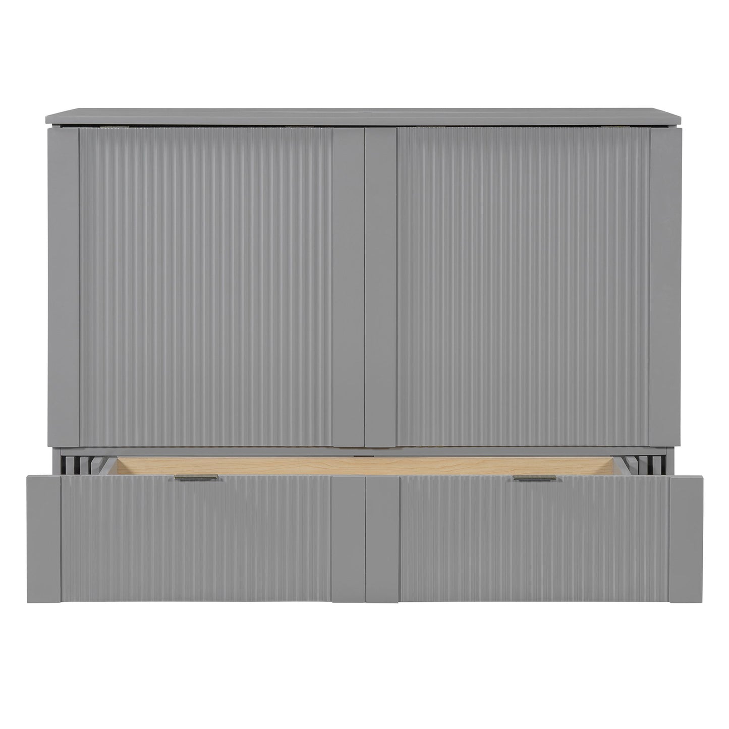 Murphy Bed With Drawer And A Set Of Sockets & USB Ports, Pulley Structure Design