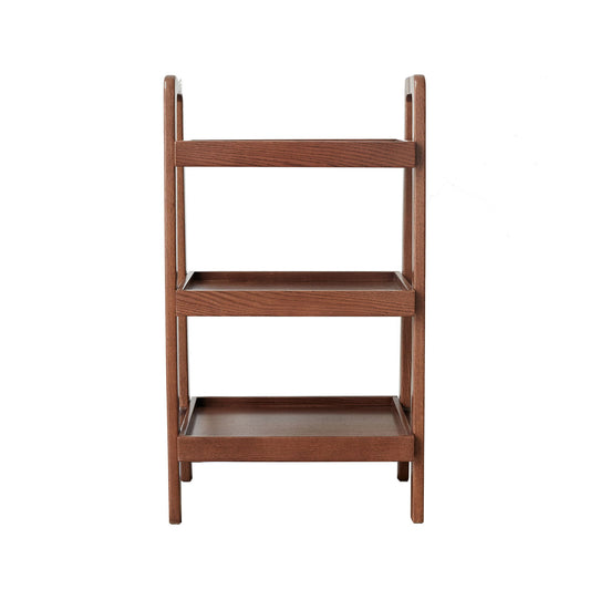 Premium Storage Organizer, 3-Tier Beech Shoe Rack For Entryway, Living Room - Walnut