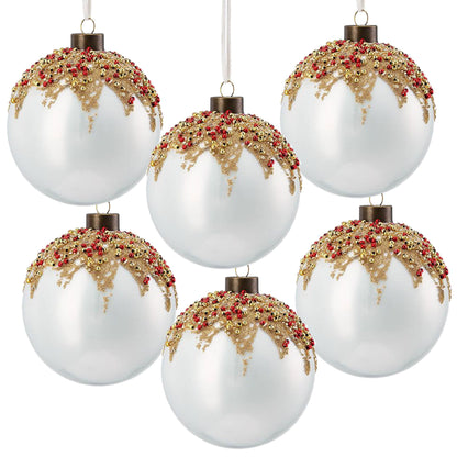 Christmas Ball Ornaments, Decorative Hanging Ball Christmas Tree Ornaments For Holiday Party Decorations