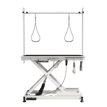 Super Deluxe Electric Pet Grooming Table, 110V / 220V Professional Groomer Recommend Adjustable Height