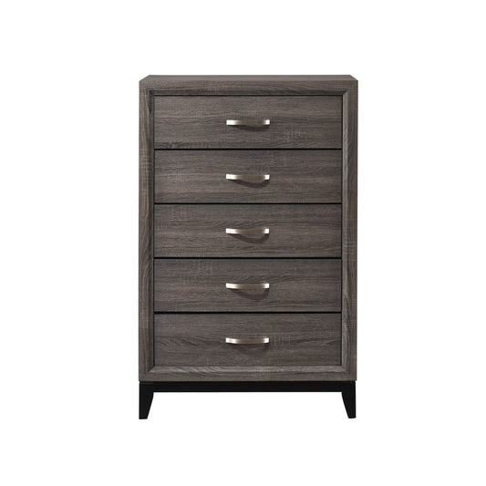 Contemporary 5 Drawer Tall Chest