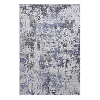 Payas - 8' X 10' Abstract Area Rug - Gray / Denim