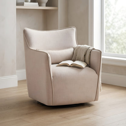 Ayla - Swivel Accent Chair With Matching Lumbar Pillow