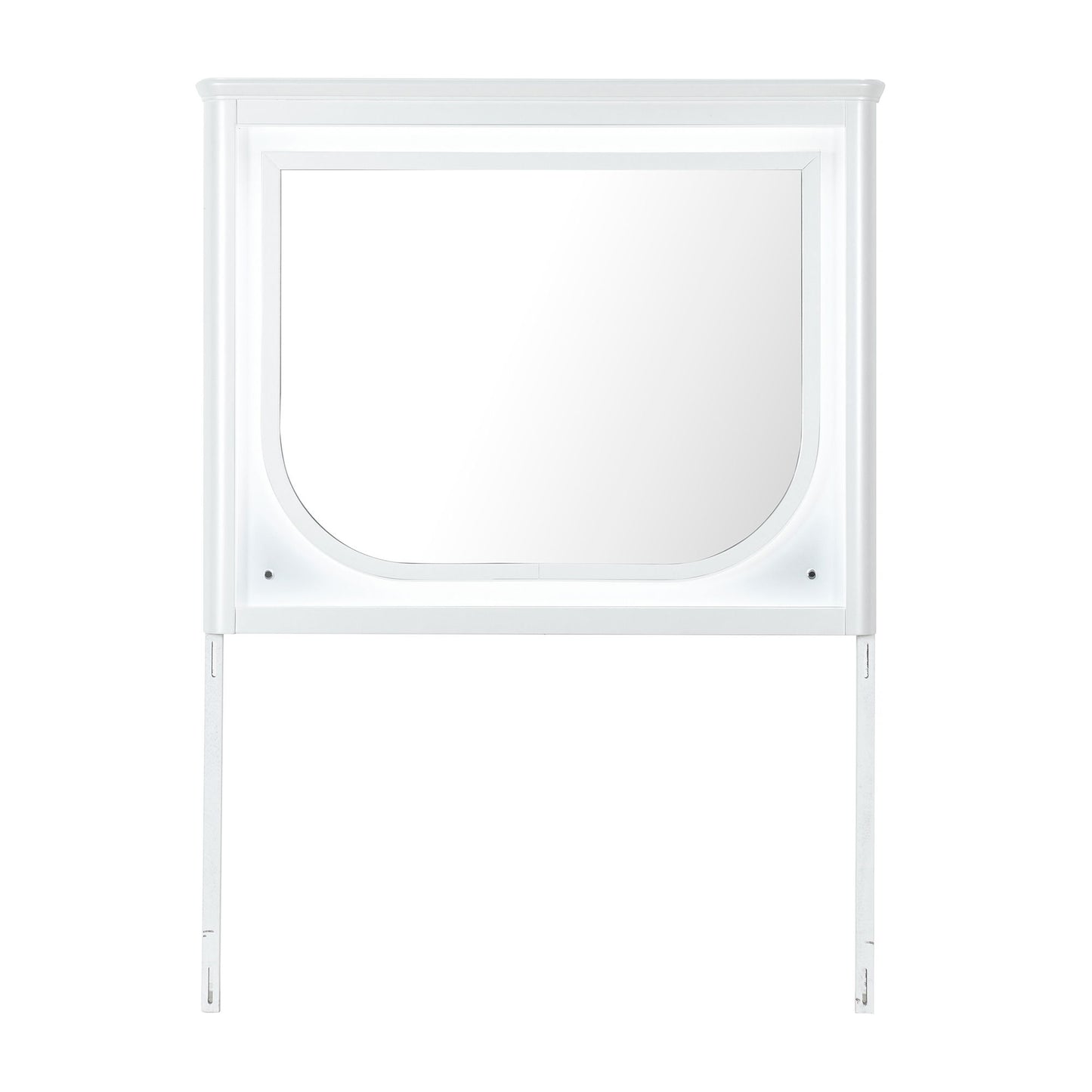 Brenda - Mirror With LED Lighting And Accent Detailing - Gray