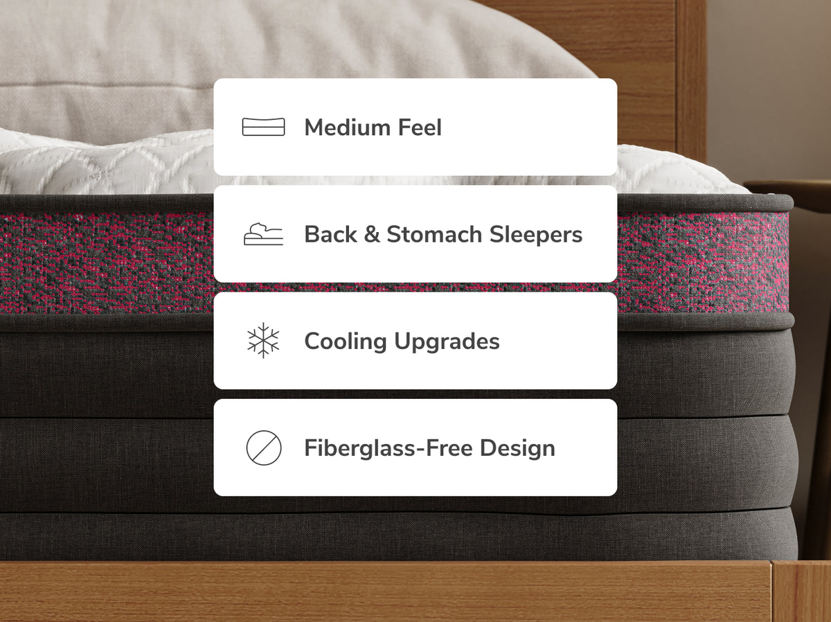 Helix Dusk Luxe mattress layers