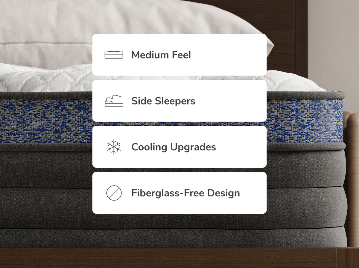 Helix Midnight Luxe mattress layers
