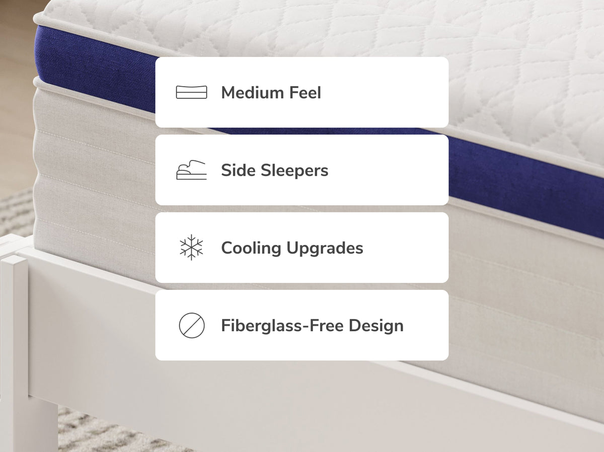 Helix Midnight mattress layers