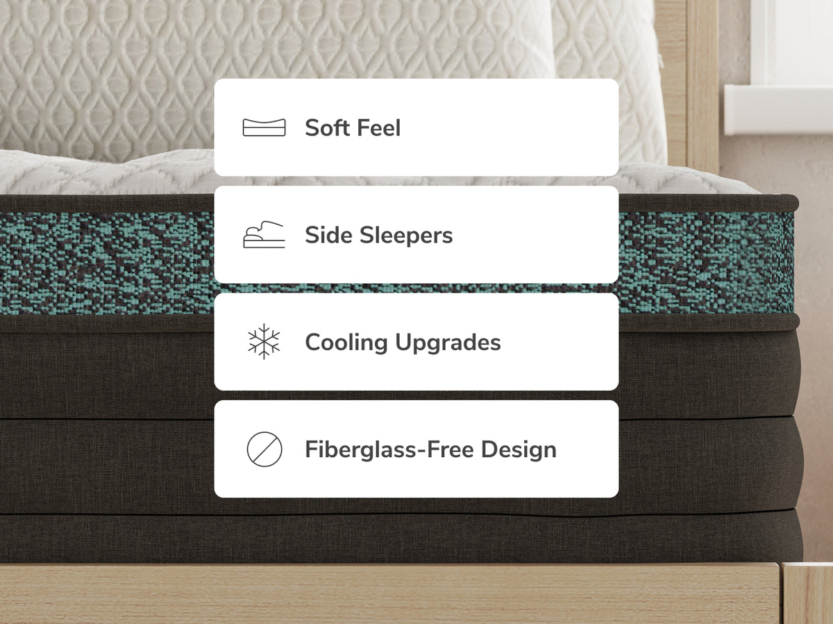 Helix Sunset Luxe mattress layers