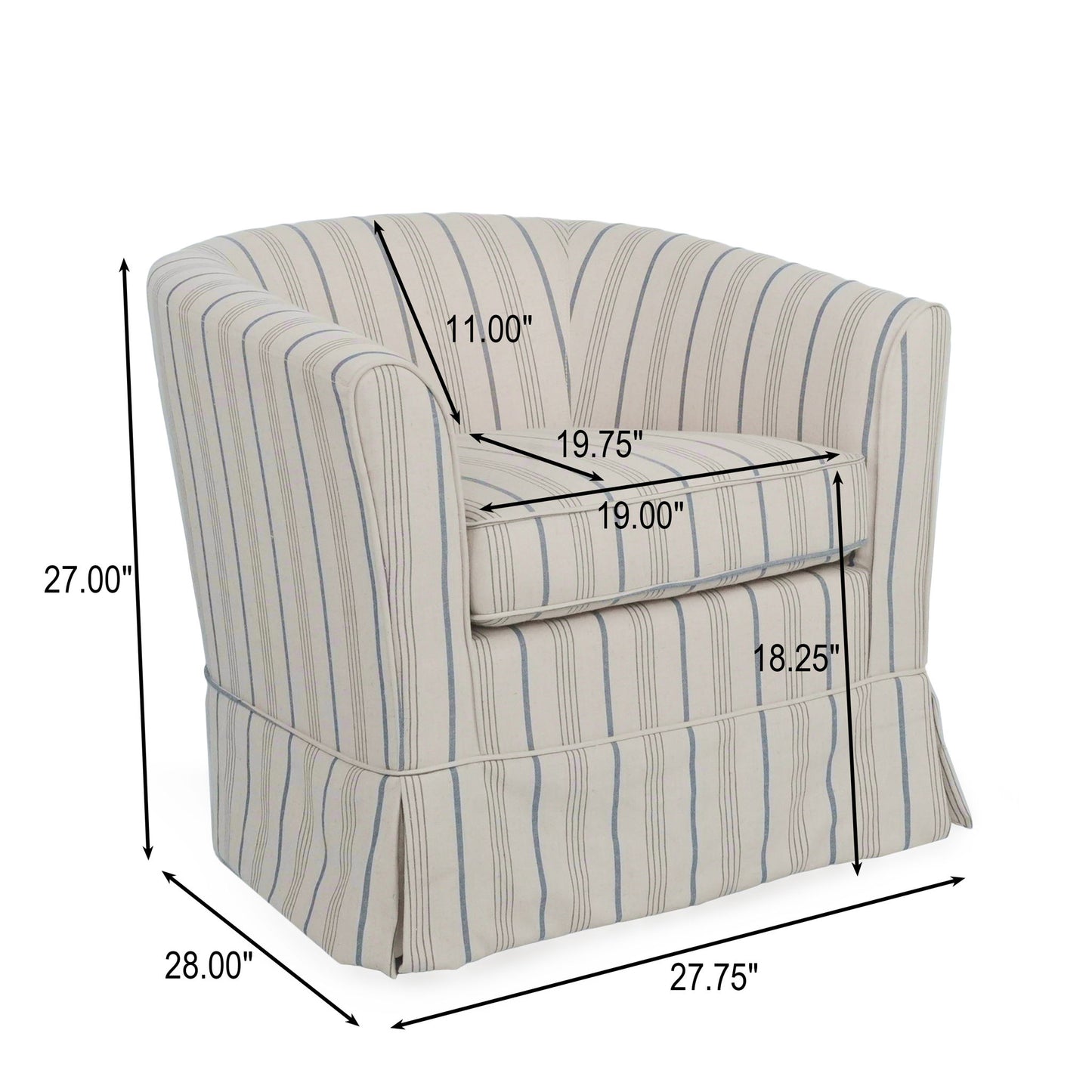 Zeniqua - Upholstered Velvet Swivel Chair With Loose Cover