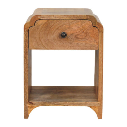 Newton - Mini Nightstand With A Drawer And Open Shelf