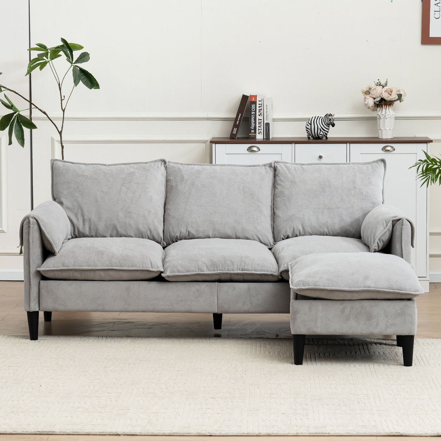 Convertible Combination Sofa With Footstools With Storage