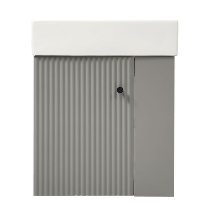 Modern Floating Bathroom Vanity With Ceramic Basin Perfect For Small Bathrooms