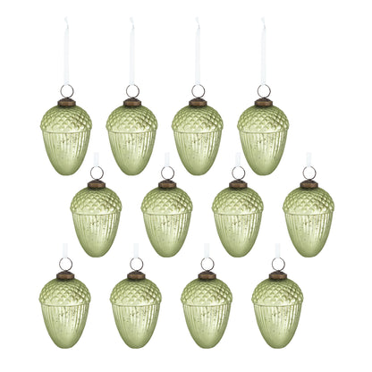 Tear Drop Ornament, Decorative Hanging Christmas Tree Ornaments For Holiday Party Decorations (Set of 12)