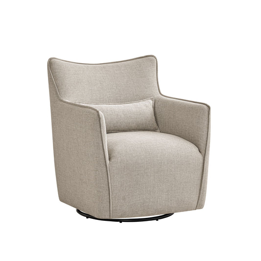 Ayla - Swivel Accent Chair With Matching Lumbar Pillow