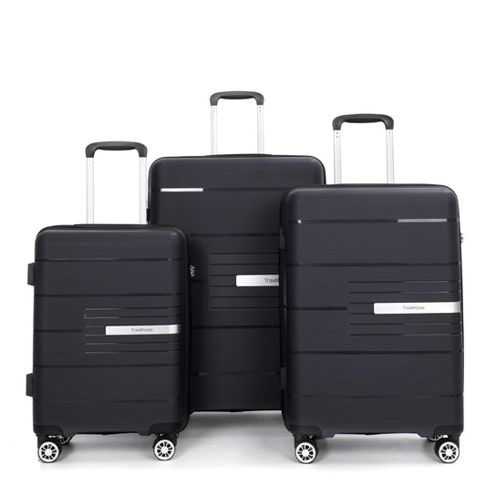 Hardshell Suitcase Double Spinner Wheels Luggage Sets, Lightweight With Tsa Lock, 3 Piece Set