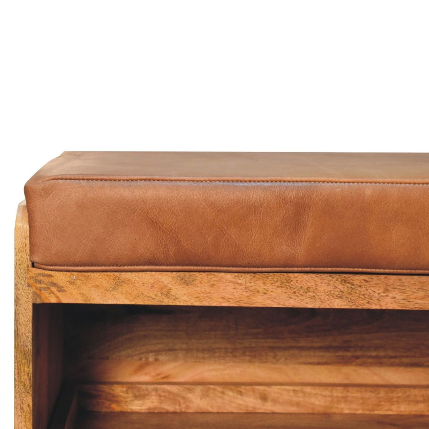 Buffalo - Hide Pull Out Shoe Storage Bench