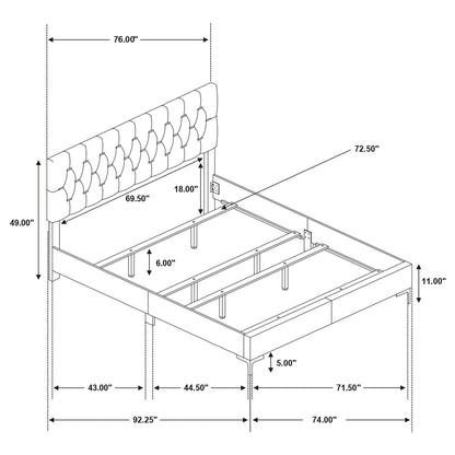 Lexie - Tufted Panel Bedroom Set