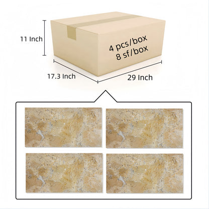 Natural Marble Polished Tile For Wall And Floor (Set of 4)