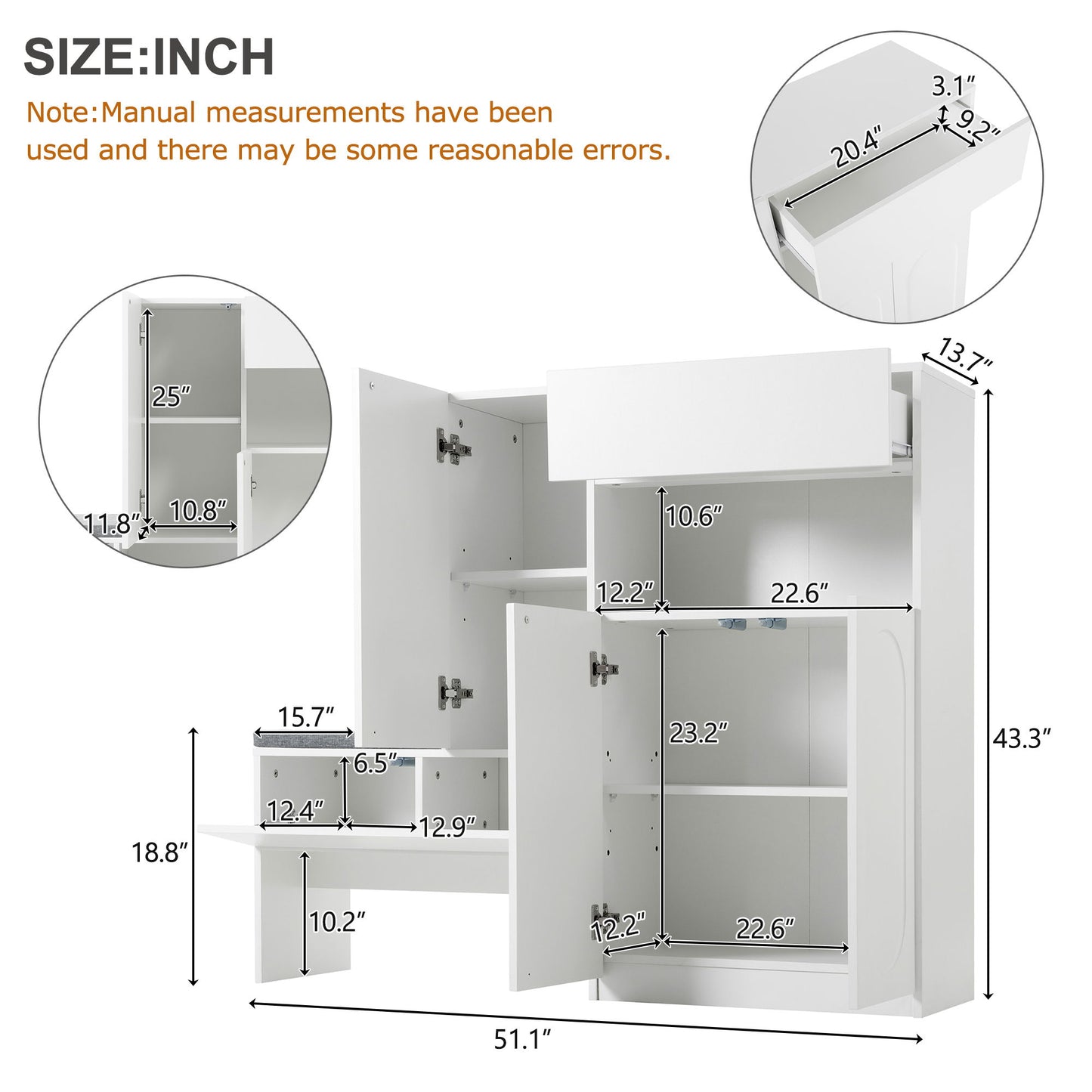 Elegant 2 In 1 Shoe Cabinets With Soft Cushion Versatile Shoe Rack Organizer With Adjustable Shelves