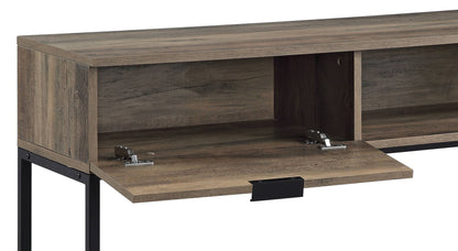 Galeno - Legs Writing Desk - Rustic Oak / Black