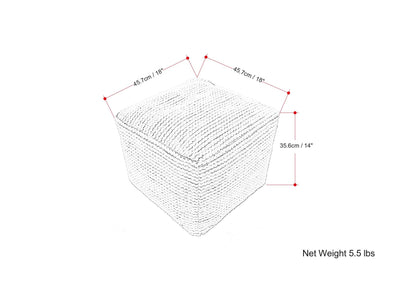 Eastmont - Outdoor / Indoor Pouf - Cream