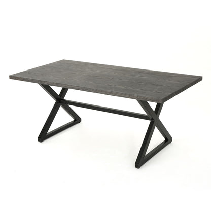 Rolando - Outdoor Aluminum Dining Table With Steel Frame
