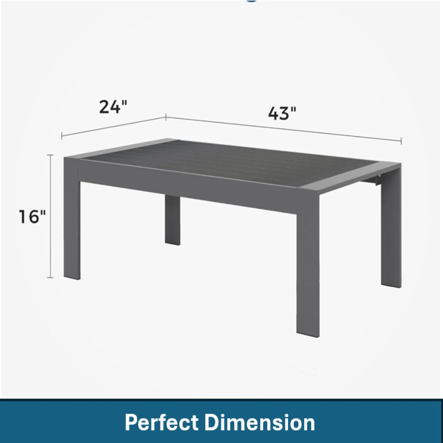 Modern Rectangle Outdoor Coffee Table