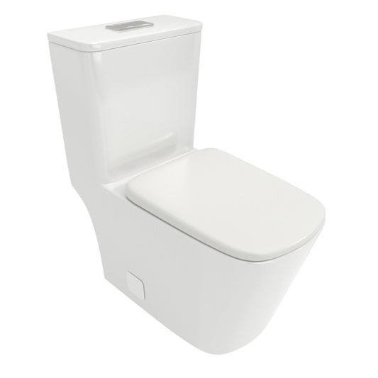 1 Piece Toilet & Dual Flush And Soft Closing Seat - White